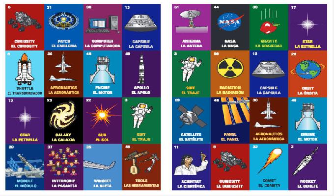 Juguemos lotería espacial