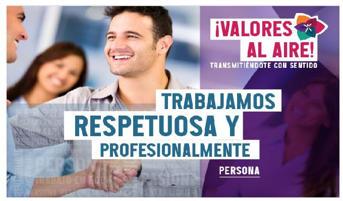 Te invitamos a poner tus valores al aire